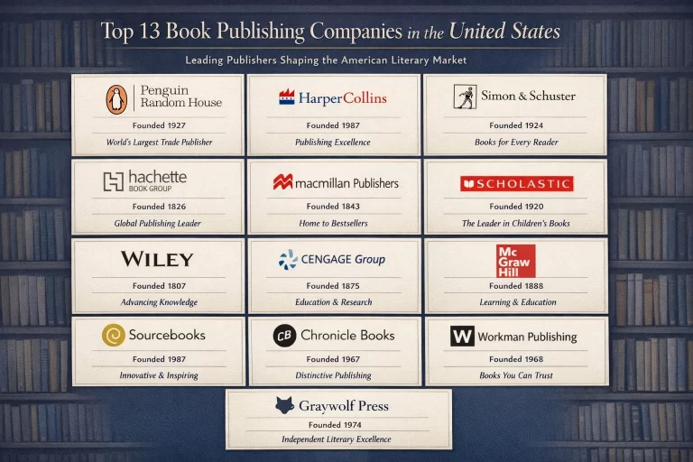 Top 13 Book Publishing Companies in the United States